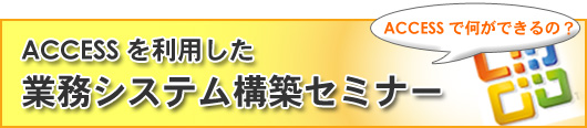 ACCESS�𗘗p�����Ɩ��V�X�e���\�z�Z�~�i�[